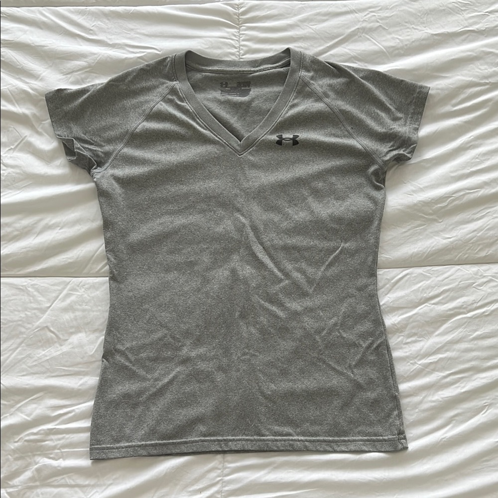 Under Armour Gray Fitted Short Sleeve T-Shirt